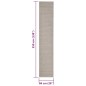vidaXL Alfombra de sisal para rascador color arena 66x350 cm vidaXL Alfombra de sisal para rascador color arena 66x350 cm