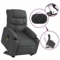vidaXL Sillón de masaje eléctrico reclinable elevable tela gris oscuro vidaXL Sillón de masaje eléctrico reclinable elevable tela gris oscuro
