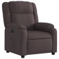 vidaXL Sillón reclinable eléctrico tela marrón oscuro vidaXL Sillón reclinable eléctrico tela marrón oscuro