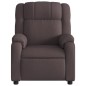 vidaXL Sillón reclinable eléctrico tela marrón oscuro vidaXL Sillón reclinable eléctrico tela marrón oscuro