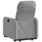 vidaXL Sillón eléctrico reclinable elevable de tela gris claro vidaXL Sillón eléctrico reclinable elevable de tela gris claro