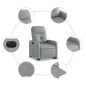 vidaXL Sillón eléctrico reclinable elevable de tela gris claro vidaXL Sillón eléctrico reclinable elevable de tela gris claro