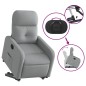 vidaXL Sillón eléctrico reclinable elevable de tela gris claro vidaXL Sillón eléctrico reclinable elevable de tela gris claro