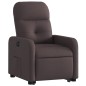 vidaXL Sillón eléctrico reclinable elevable de tela marrón oscuro vidaXL Sillón eléctrico reclinable elevable de tela marrón oscuro