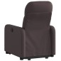 vidaXL Sillón eléctrico reclinable elevable de tela marrón oscuro vidaXL Sillón eléctrico reclinable elevable de tela marrón oscuro