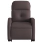 vidaXL Sillón eléctrico reclinable elevable de tela marrón oscuro vidaXL Sillón eléctrico reclinable elevable de tela marrón oscuro