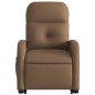 vidaXL Sillón de masaje eléctrico reclinable elevable tela marrón vidaXL Sillón de masaje eléctrico reclinable elevable tela marrón