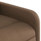 vidaXL Sillón de masaje eléctrico reclinable elevable tela marrón vidaXL Sillón de masaje eléctrico reclinable elevable tela marrón