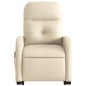vidaXL Sillón de masaje eléctrico reclinable elevable tela crema vidaXL Sillón de masaje eléctrico reclinable elevable tela crema