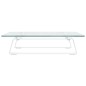 vidaXL Soporte de monitor vidrio templado y metal blanco 40x35x8 cm vidaXL Soporte de monitor vidrio templado y metal blanco 40x35x8 cm