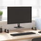 vidaXL Soporte de monitor vidrio templado y metal negro 80x20x8 cm vidaXL Soporte de monitor vidrio templado y metal negro 80x20x8 cm