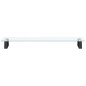 vidaXL Soporte de monitor vidrio templado y metal negro 80x20x8 cm vidaXL Soporte de monitor vidrio templado y metal negro 80x20x8 cm