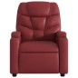vidaXL Sillón reclinable eléctrico de cuero sintético rojo tinto vidaXL Sillón reclinable eléctrico de cuero sintético rojo tinto