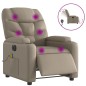 vidaXL Sillón reclinable de masaje eléctrico cuero sintético capuchino vidaXL Sillón reclinable de masaje eléctrico cuero sintético capuchino