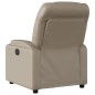 vidaXL Sillón reclinable de masaje eléctrico cuero sintético capuchino vidaXL Sillón reclinable de masaje eléctrico cuero sintético capuchino