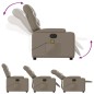 vidaXL Sillón reclinable de masaje eléctrico cuero sintético capuchino vidaXL Sillón reclinable de masaje eléctrico cuero sintético capuchino