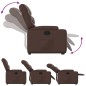 vidaXL Sillón reclinable elevable cuero sintético marrón vidaXL Sillón reclinable elevable cuero sintético marrón