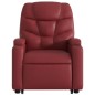 vidaXL Sillón reclinable elevable cuero artificial rojo tinto vidaXL Sillón reclinable elevable cuero artificial rojo tinto