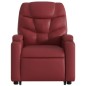 vidaXL Sillón reclinable de masaje de pie cuero artificial rojo tinto vidaXL Sillón reclinable de masaje de pie cuero artificial rojo tinto