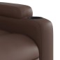vidaXL Sillón de masaje elevable eléctrico cuero sintético marrón vidaXL Sillón de masaje elevable eléctrico cuero sintético marrón