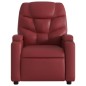 vidaXL Sillón de masaje elevable eléctrico cuero artificial rojo tinto vidaXL Sillón de masaje elevable eléctrico cuero artificial rojo tinto