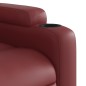 vidaXL Sillón de masaje elevable eléctrico cuero artificial rojo tinto vidaXL Sillón de masaje elevable eléctrico cuero artificial rojo tinto