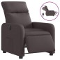 vidaXL Sillón reclinable eléctrico tela marrón oscuro vidaXL Sillón reclinable eléctrico tela marrón oscuro