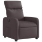 vidaXL Sillón reclinable eléctrico tela marrón oscuro vidaXL Sillón reclinable eléctrico tela marrón oscuro