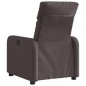 vidaXL Sillón reclinable eléctrico tela marrón oscuro vidaXL Sillón reclinable eléctrico tela marrón oscuro