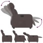 vidaXL Sillón reclinable eléctrico tela marrón oscuro vidaXL Sillón reclinable eléctrico tela marrón oscuro