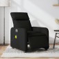 vidaXL Sillón reclinable de masaje eléctrico tela negro vidaXL Sillón reclinable de masaje eléctrico tela negro