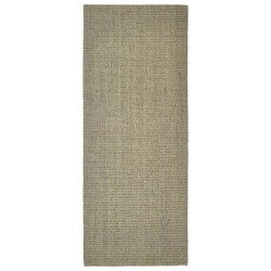vidaXL Alfombra de sisal para rascador gris taupe 80x200 cm