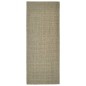vidaXL Alfombra de sisal para rascador gris taupe 80x200 cm vidaXL Alfombra de sisal para rascador gris taupe 80x200 cm