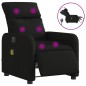vidaXL Sillón reclinable de masaje eléctrico tela negro vidaXL Sillón reclinable de masaje eléctrico tela negro