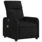 vidaXL Sillón reclinable de masaje eléctrico tela negro vidaXL Sillón reclinable de masaje eléctrico tela negro