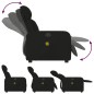 vidaXL Sillón reclinable de masaje eléctrico tela negro vidaXL Sillón reclinable de masaje eléctrico tela negro