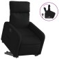 vidaXL Sillón reclinable elevable tela negro