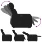 vidaXL Sillón reclinable elevable tela negro