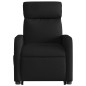 vidaXL Sillón reclinable elevable tela negro