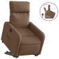 vidaXL Sillón reclinable elevable de tela marrón vidaXL Sillón reclinable elevable de tela marrón