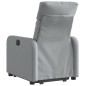vidaXL Sillón eléctrico reclinable elevable de tela gris claro vidaXL Sillón eléctrico reclinable elevable de tela gris claro