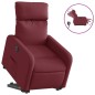 vidaXL Sillón eléctrico reclinable elevable de tela rojo tinto vidaXL Sillón eléctrico reclinable elevable de tela rojo tinto