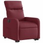 vidaXL Sillón eléctrico reclinable elevable de tela rojo tinto vidaXL Sillón eléctrico reclinable elevable de tela rojo tinto
