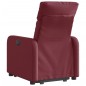 vidaXL Sillón eléctrico reclinable elevable de tela rojo tinto vidaXL Sillón eléctrico reclinable elevable de tela rojo tinto
