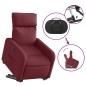vidaXL Sillón eléctrico reclinable elevable de tela rojo tinto vidaXL Sillón eléctrico reclinable elevable de tela rojo tinto