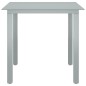 vidaXL Set de comedor para jardín 5 piezas aluminio plata y negro vidaXL Set de comedor para jardín 5 piezas aluminio plata y negro