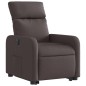 vidaXL Sillón eléctrico reclinable elevable de tela marrón oscuro vidaXL Sillón eléctrico reclinable elevable de tela marrón oscuro