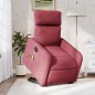 vidaXL Sillón de masaje elevable eléctrico tela rojo tinto vidaXL Sillón de masaje elevable eléctrico tela rojo tinto