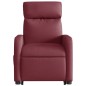 vidaXL Sillón de masaje elevable eléctrico tela rojo tinto vidaXL Sillón de masaje elevable eléctrico tela rojo tinto