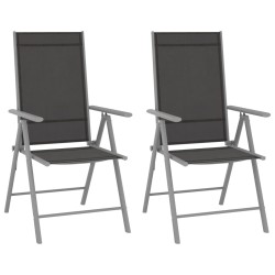 vidaXL Muebles bistró para jardín 3 pzas aluminio y textilene plateado